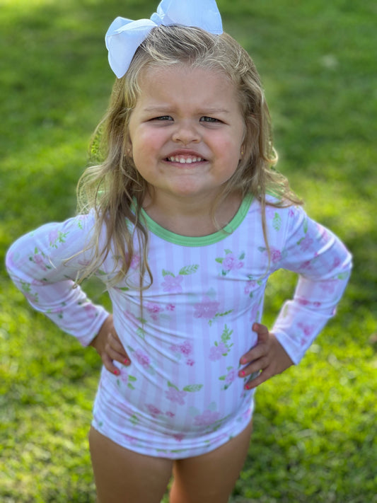 Green Ruffle Gymnastic Leotard