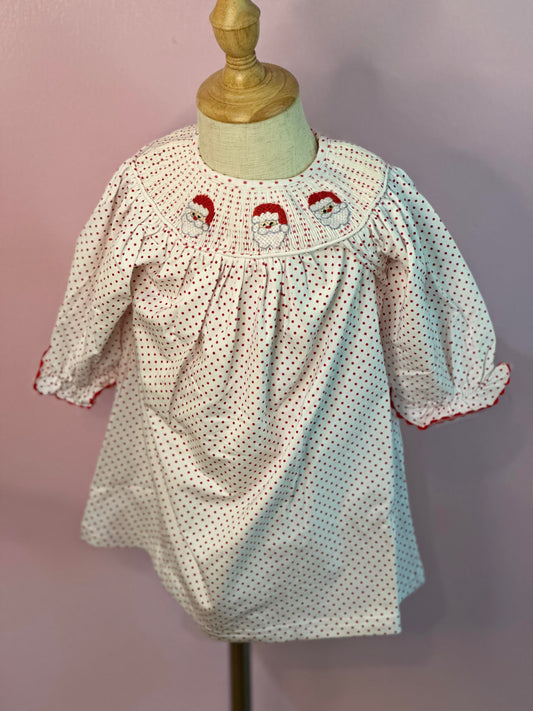 Girl Santa Smock Dress