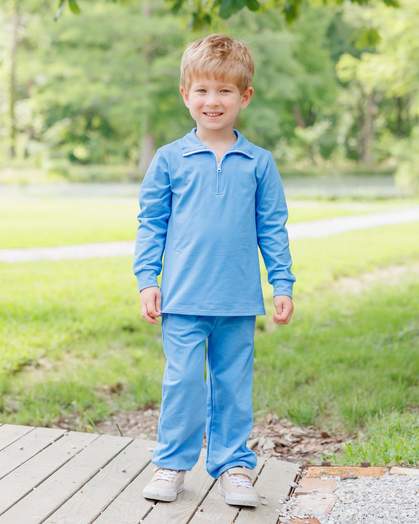 Jellybean Fall - Evan Pullover Set Cornflower Blue