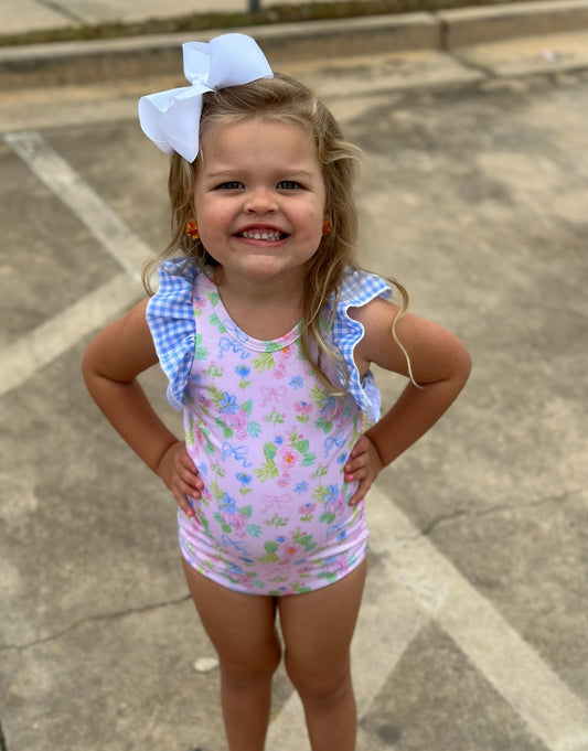 RTS Floral Gymnastic Leotard