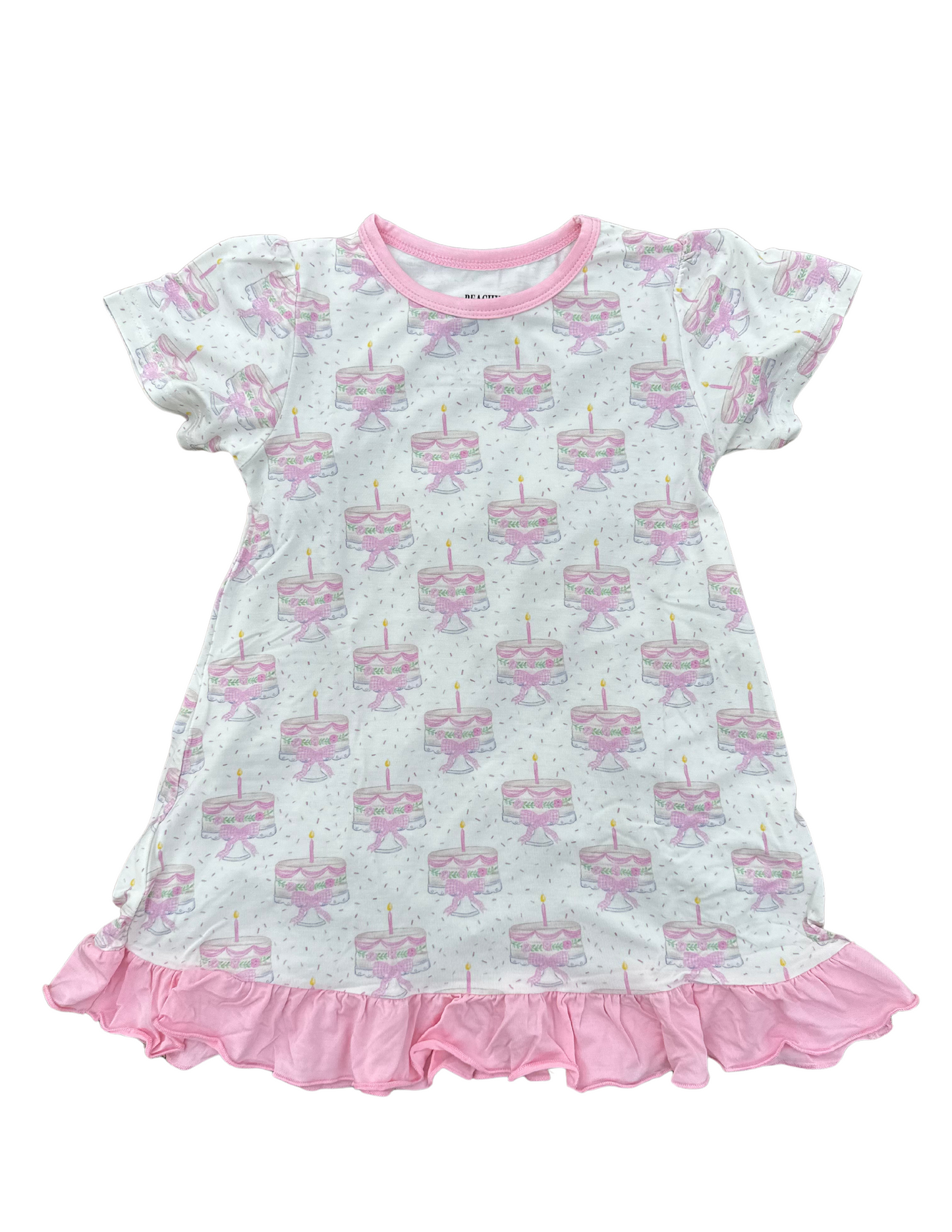 Birthday Bamboo - Short Sleeve Gown