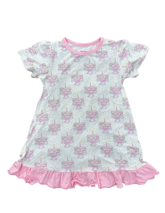 Birthday Bamboo - Short Sleeve Gown