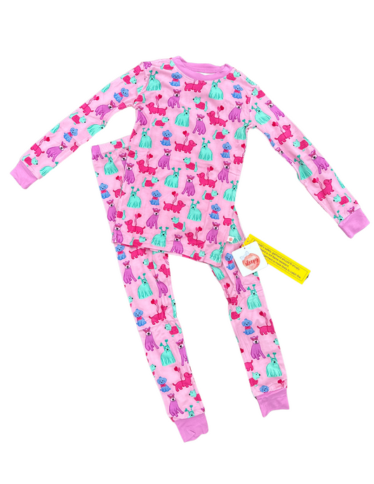 Doggy Valentine Bamboo - Long Sleeve Two Piece Set