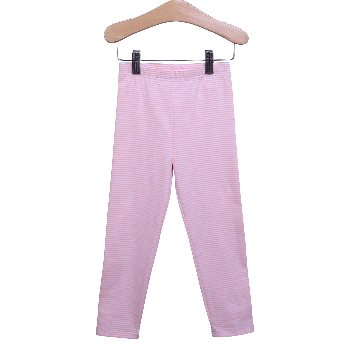 Jellybean Christmas: Leggings- Light Pink Stripe