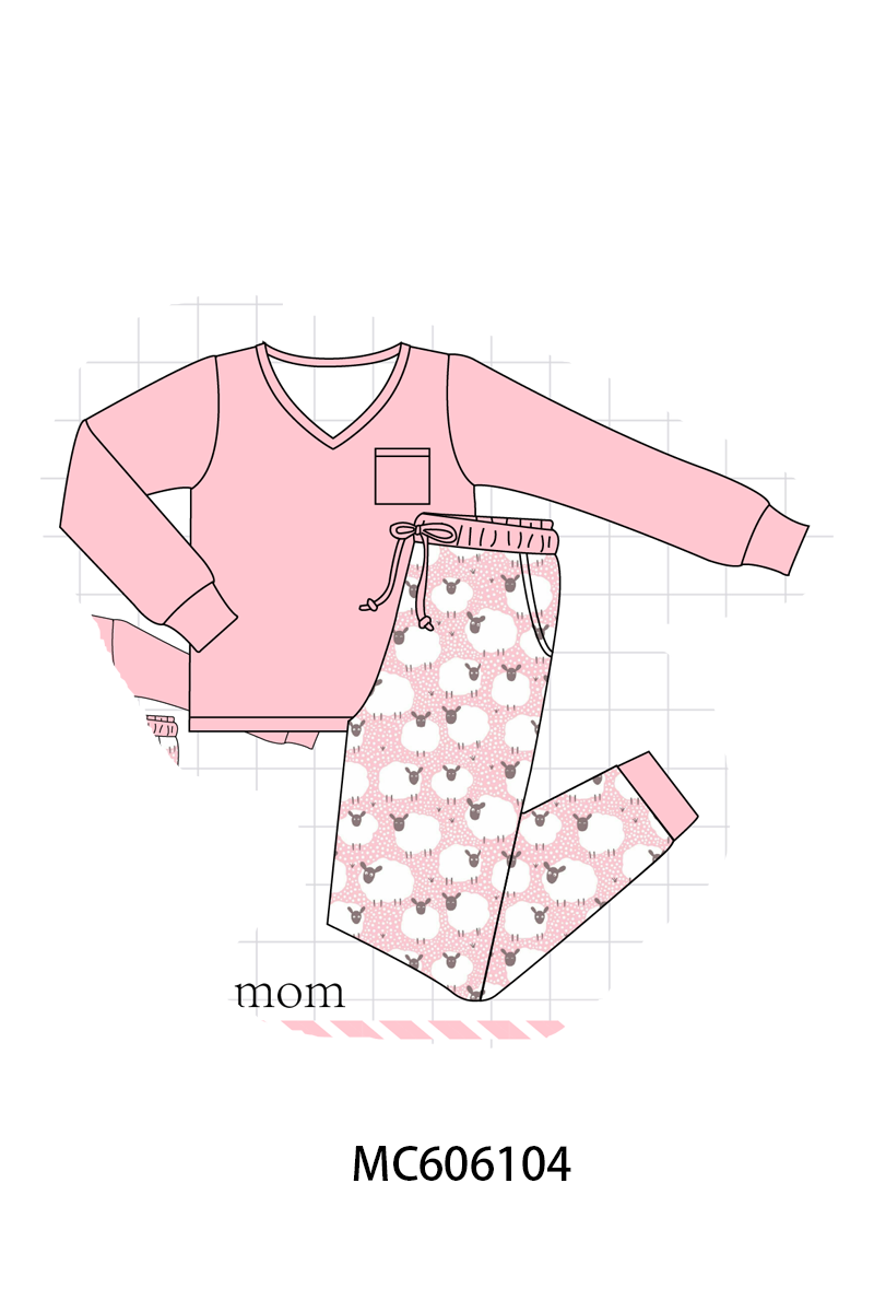 PO95 Pink sheep bamboo collection