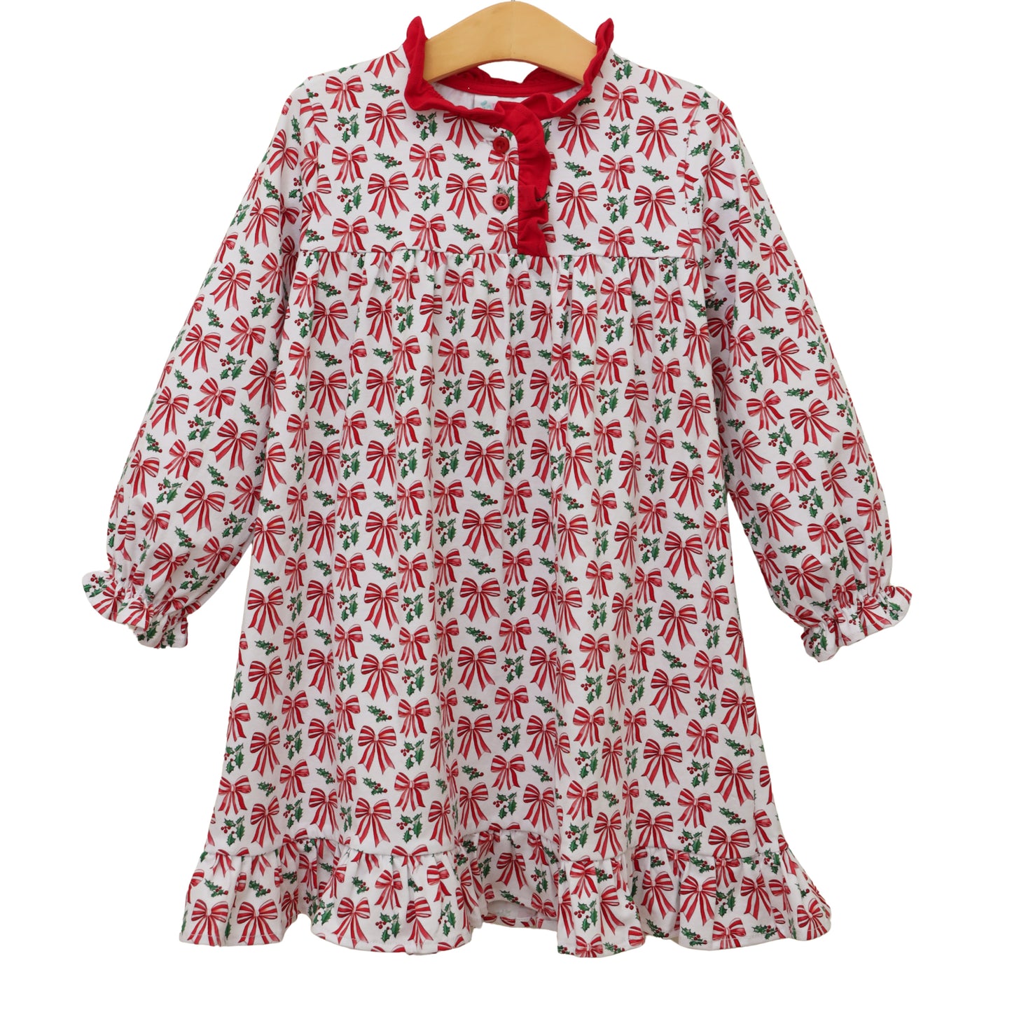 Jellybean Christmas: Merry Moments Holly LS Dress