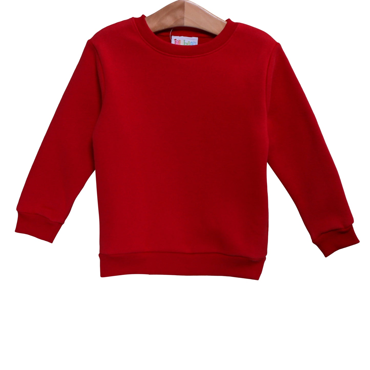 Jellybean Christmas: Pullover Fleece Sweatshirt- Red