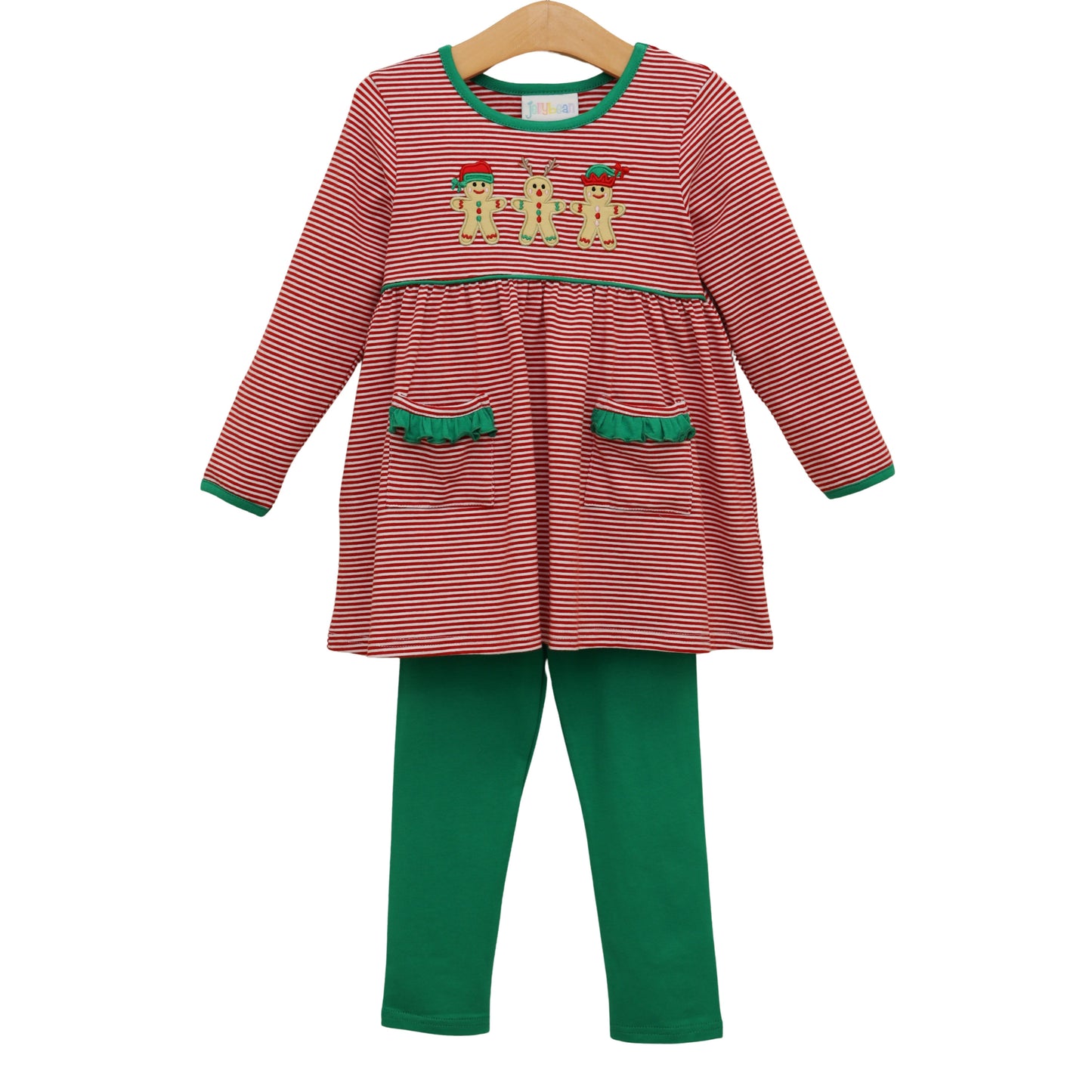 Jellybean Christmas: Santa's Sweet Helpers Ruffle Pants Set