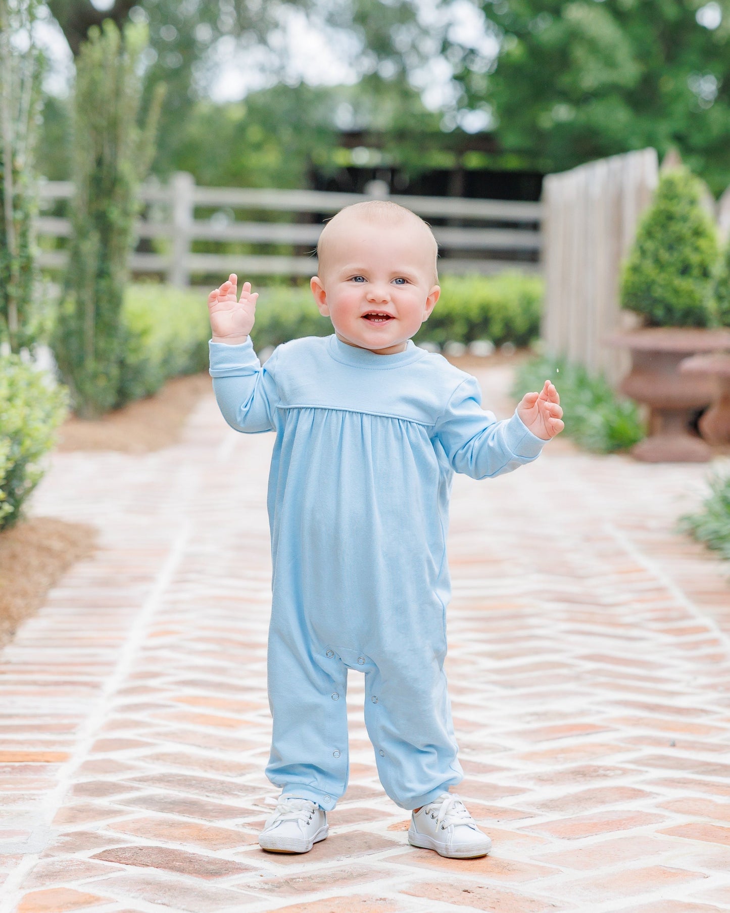 Jellybean Fall - Andy Romper Light Blue