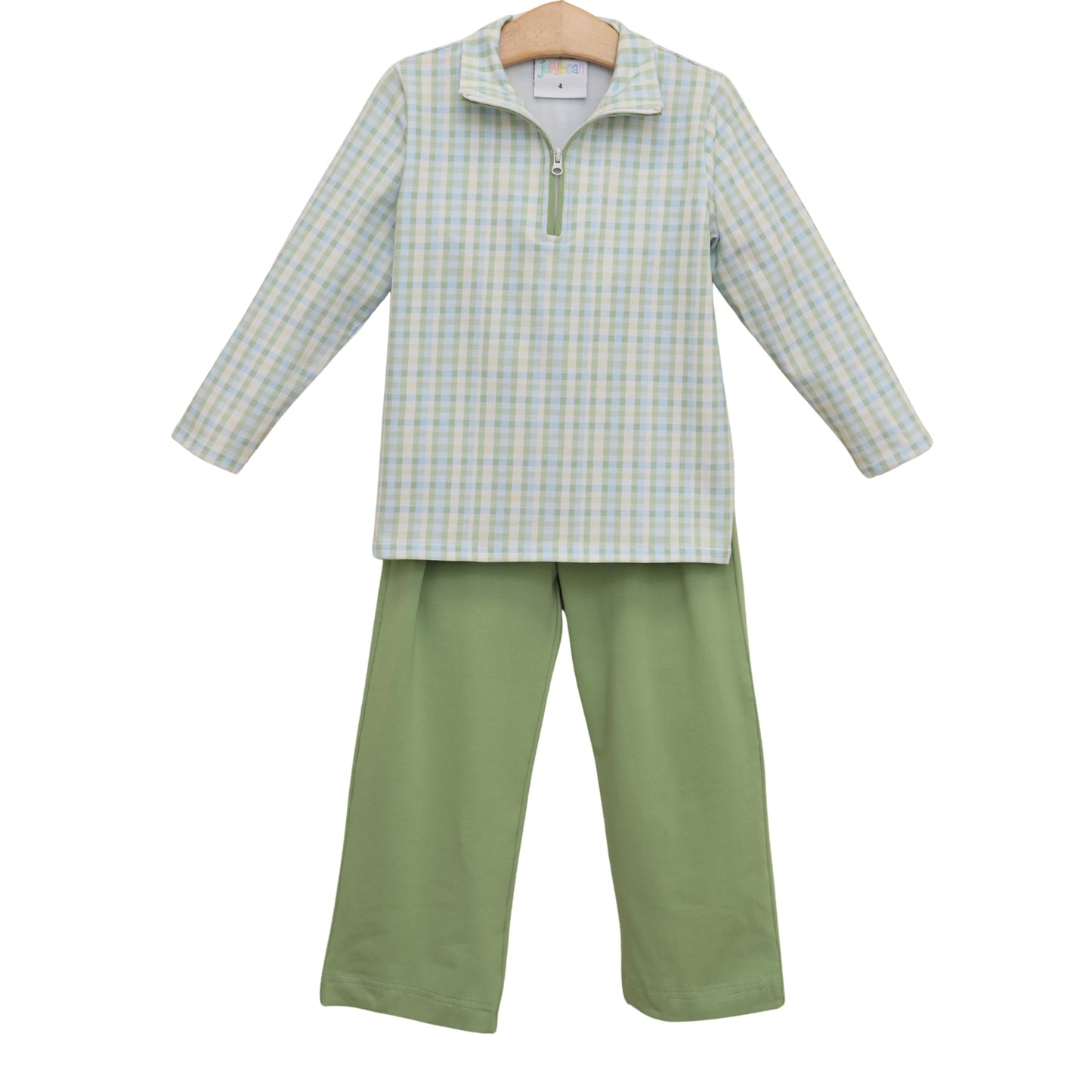 Jellybean Fall - Basin Plaid Evan Pullover Pant Set