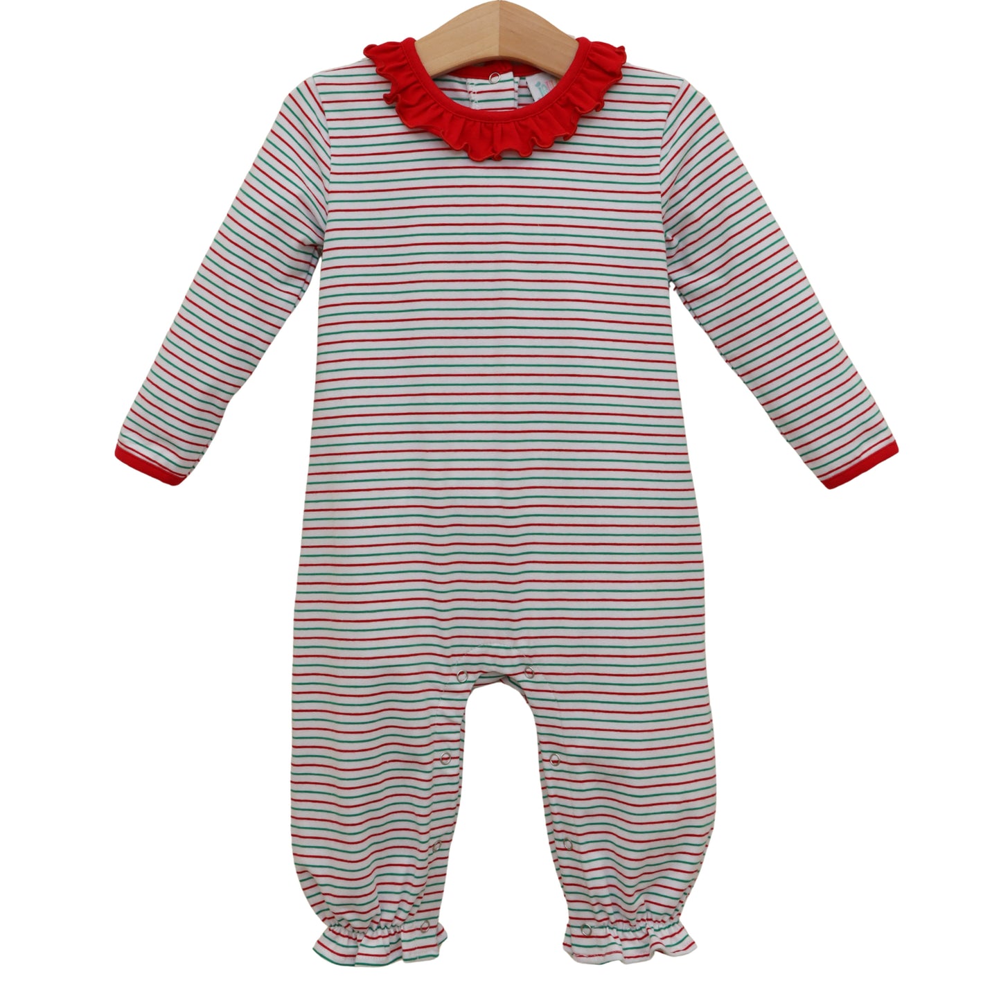 Jellybean Christmas: Christmas Candy Stripe Emily Romper