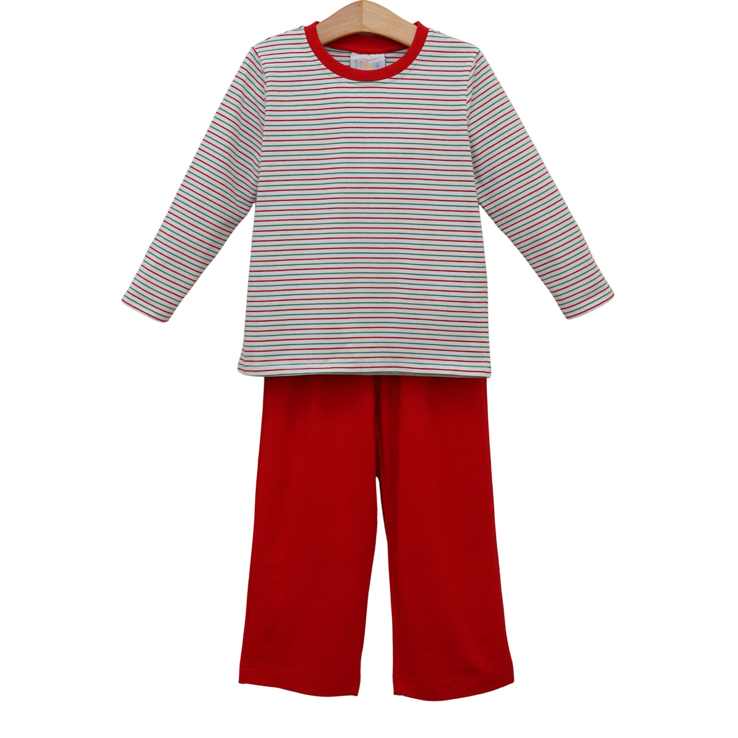 Jellybean Christmas: Christmas Candy Stripe Thomas Pants Set