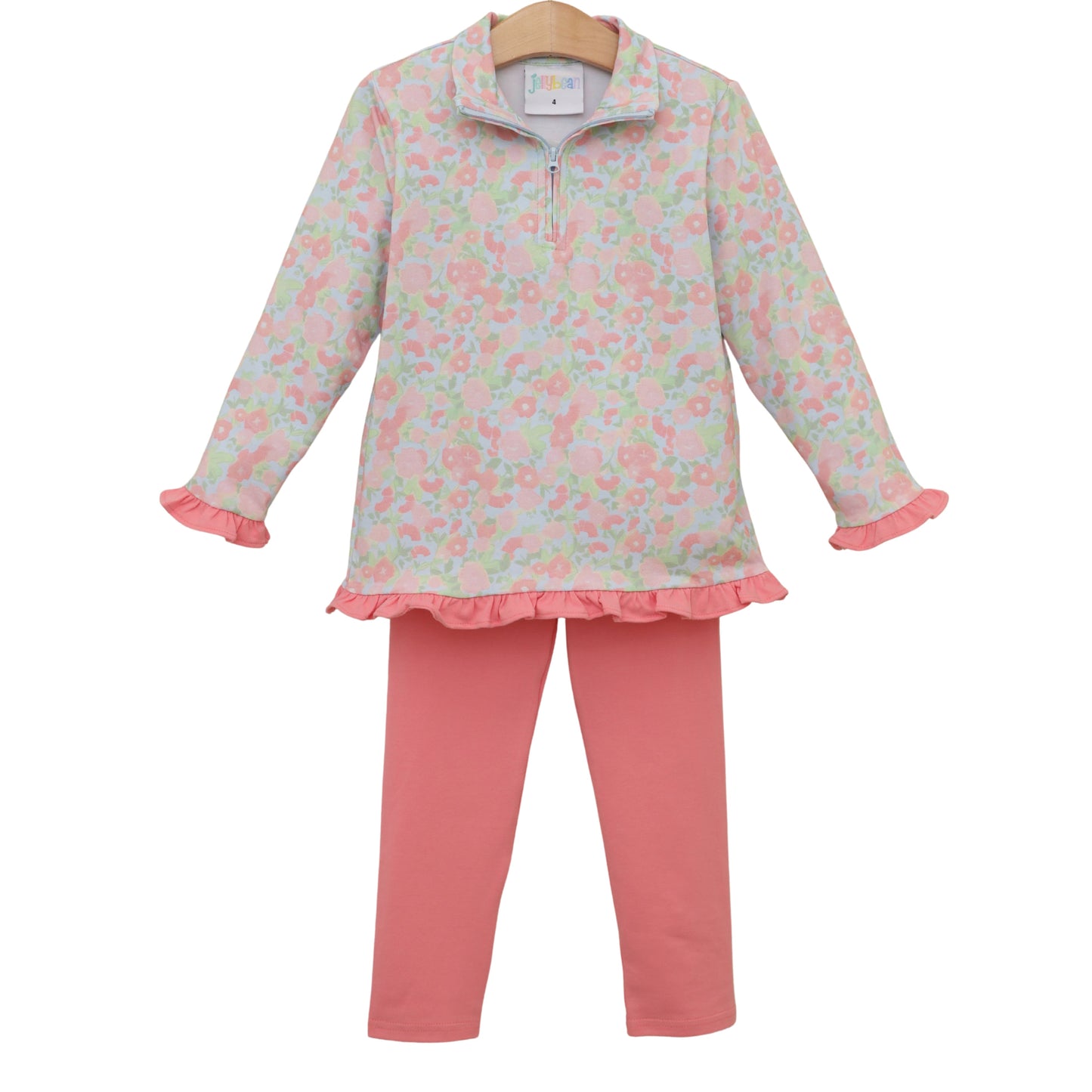 Jellybean Fall - Cottage Blooms Elsie Ruffle Pullover Set