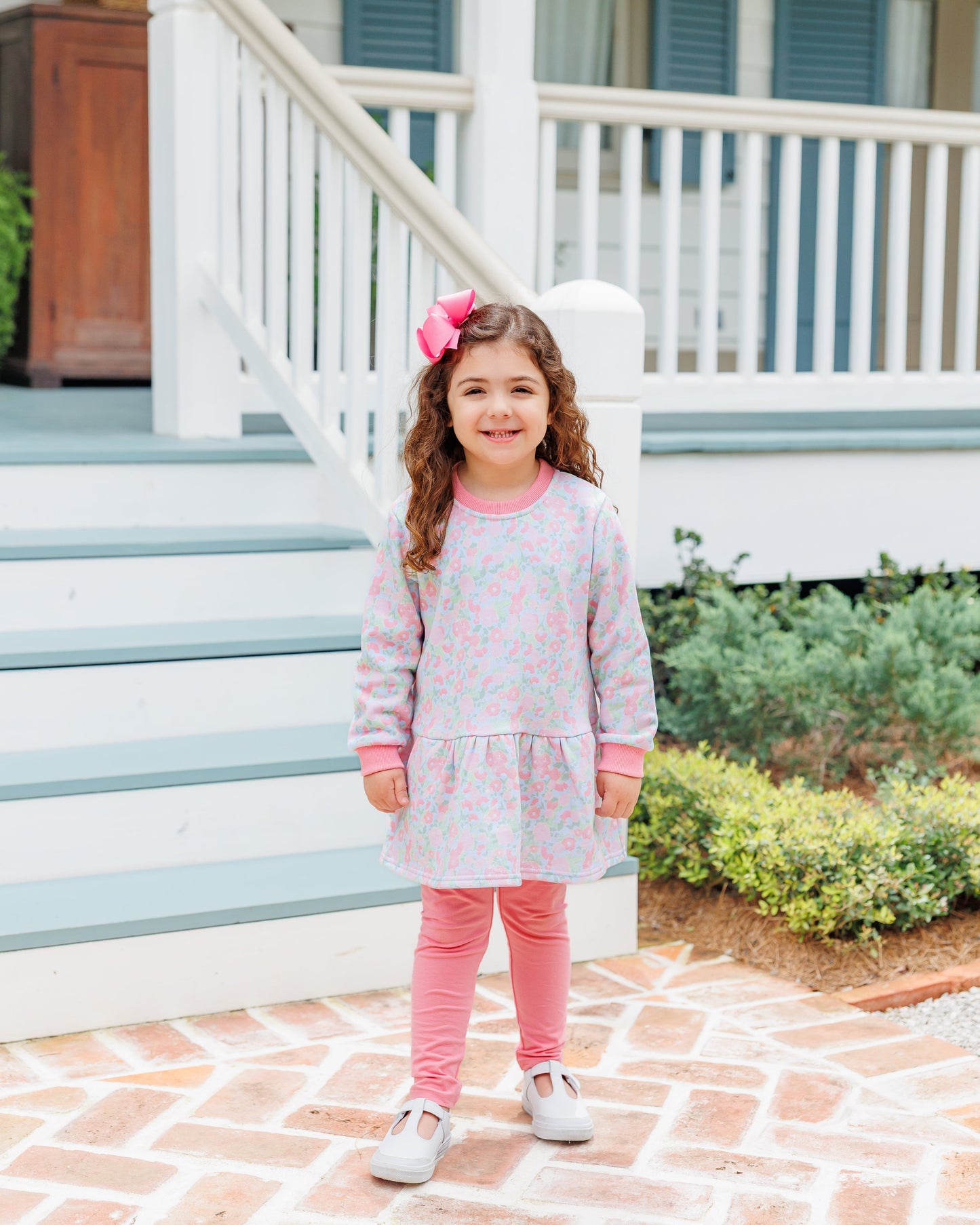 Jellybean Fall - Cottage Blooms French Terry Tunic Set
