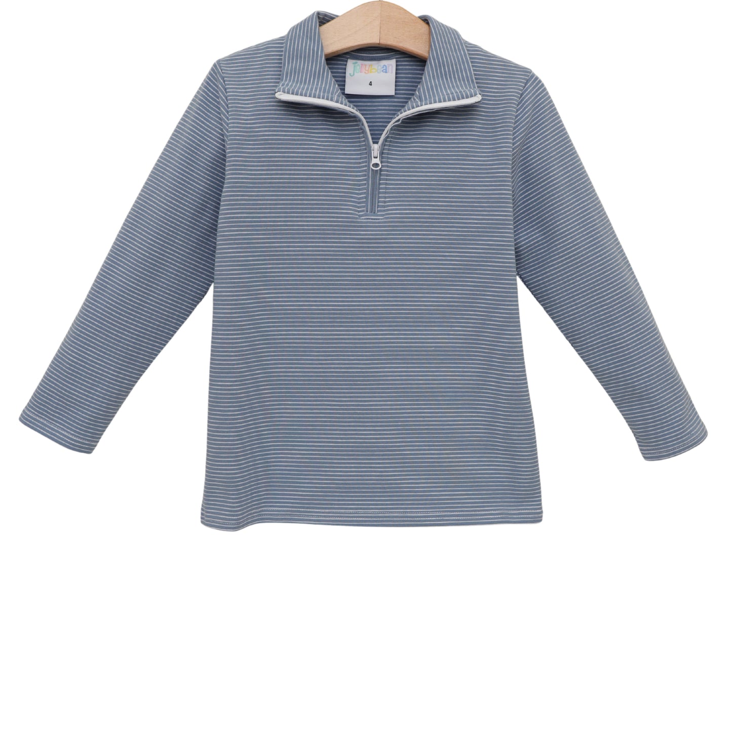 Jellybean Fall - Evan Pullover Dusty Blue Stripe