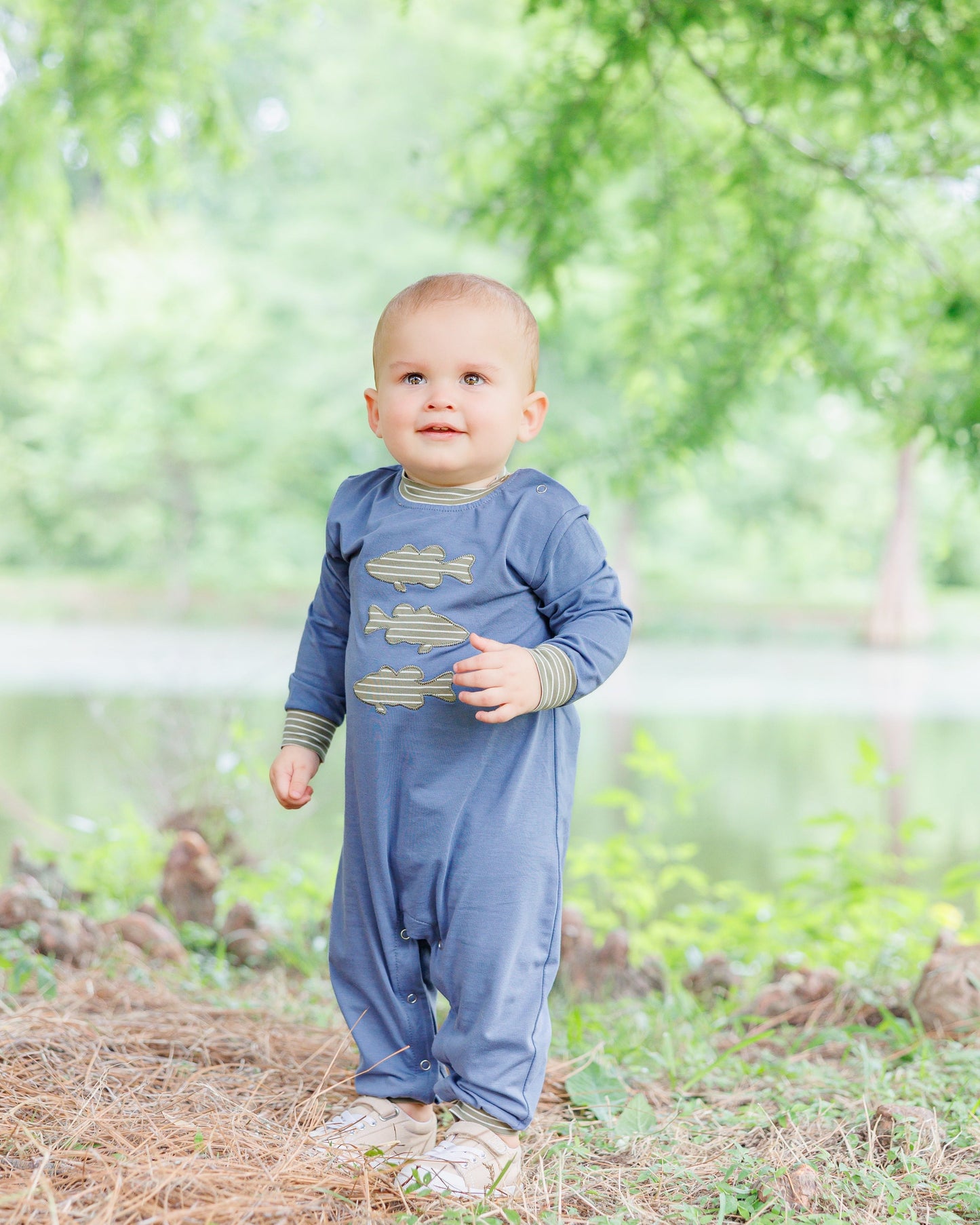 Jellybean Fall - Fresh Water Friends Romper