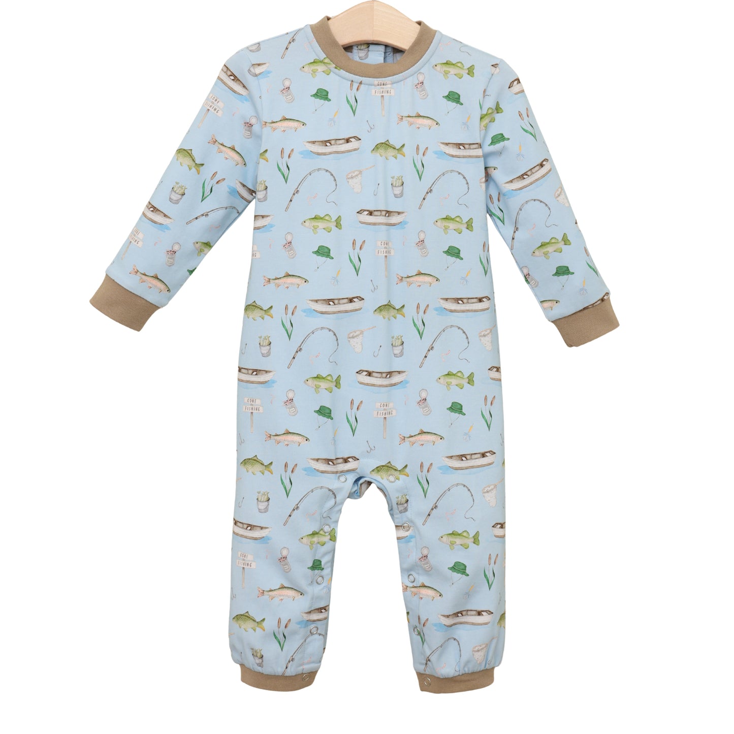 Jellybean Fall - Hook & Tackle Thomas Romper