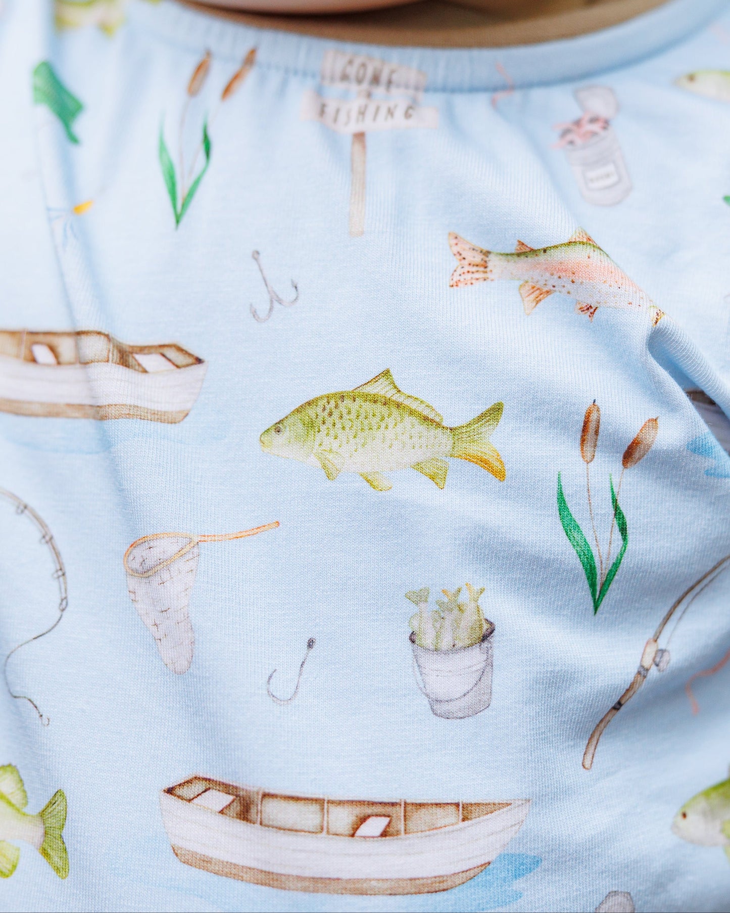 Jellybean Fall - Hook & Tackle Thomas Romper