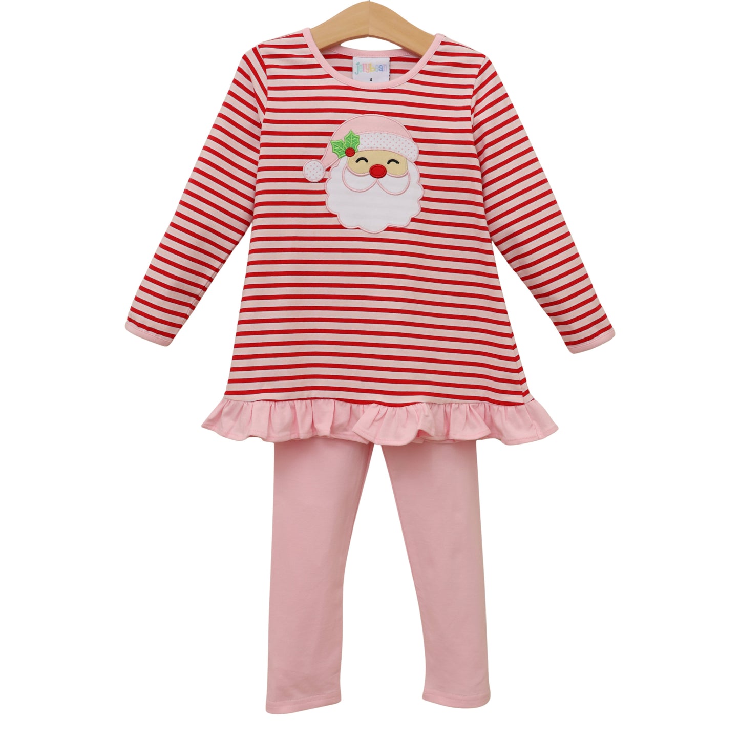 Jellybean Christmas: Jolly St. Nick Ruffle Pants Set