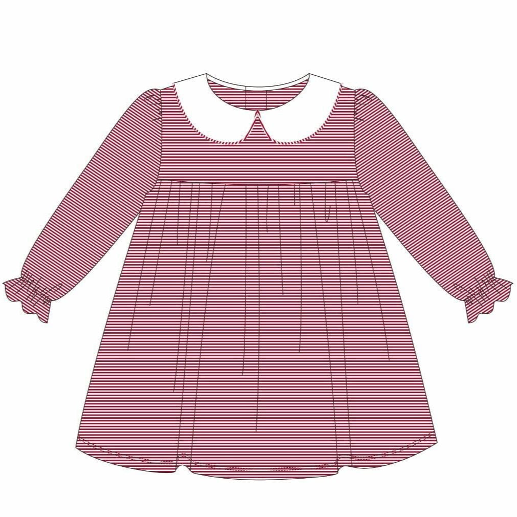 Jellybean Christmas: Lottie Dress - Red Stripe