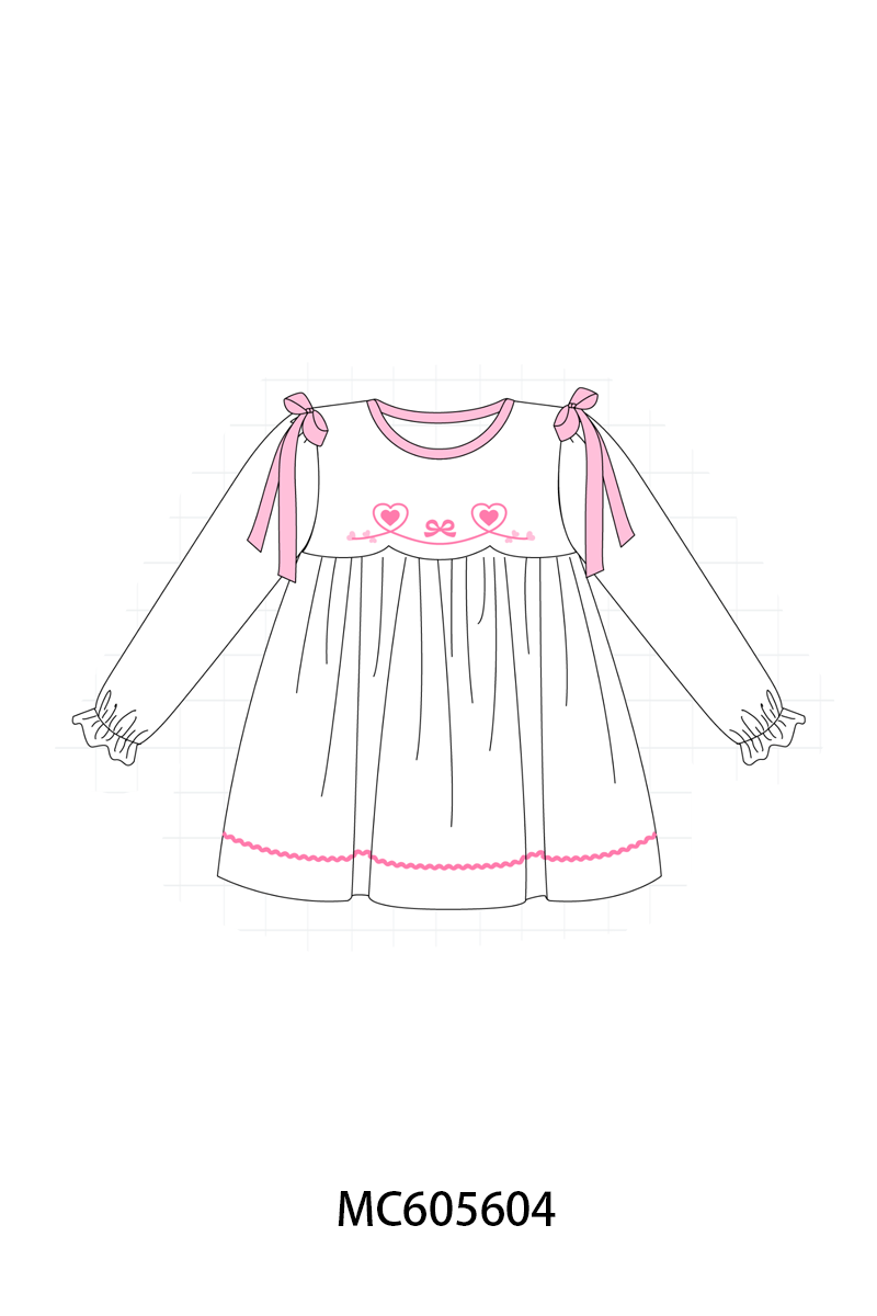 PO95 Pink valentine's day bow heart collection