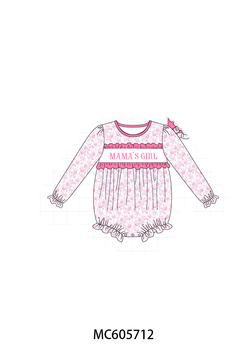 PO95 Mama's girl embroidery ruffle collection