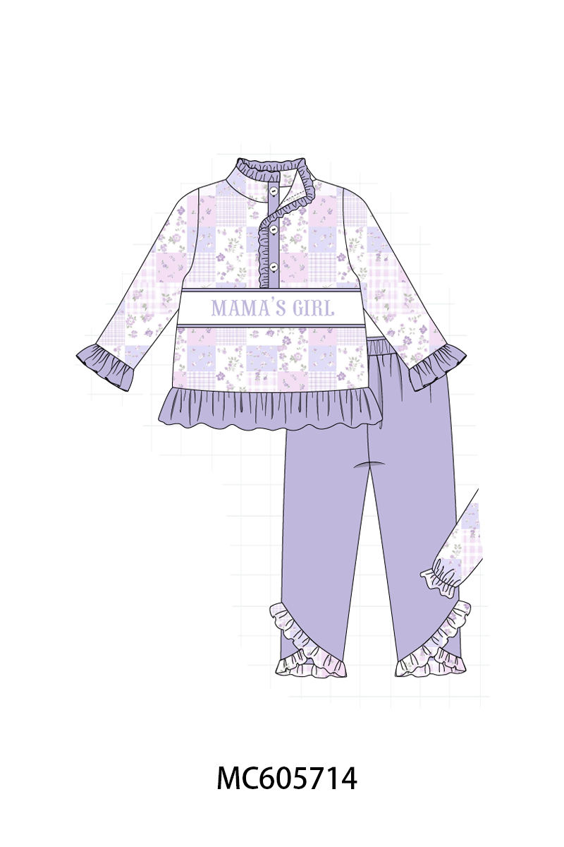 PO95 Mama's girl embroidery ruffle collection