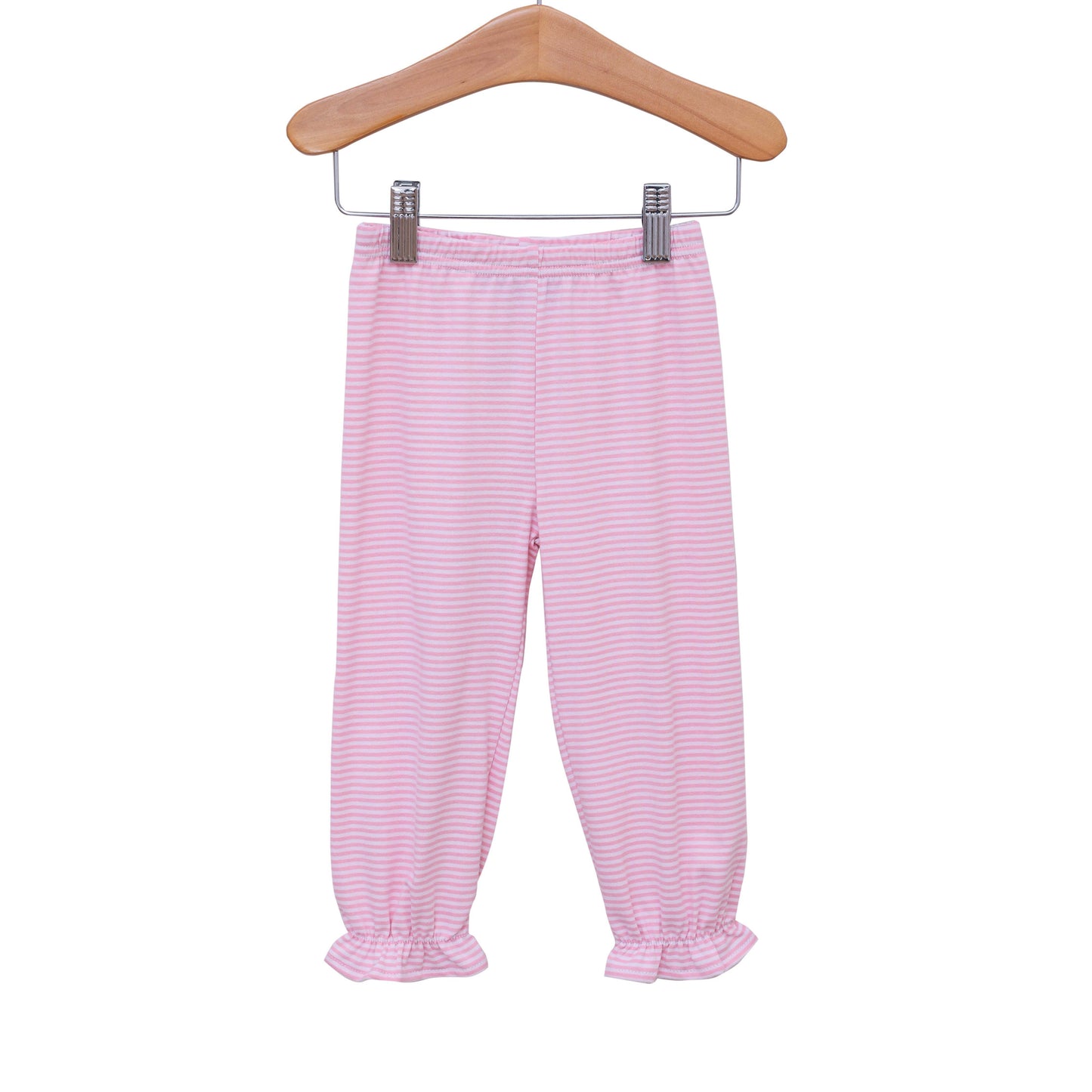 Jellybean Christmas: Ruffle Bloomer Pants- Light Pink Stripe