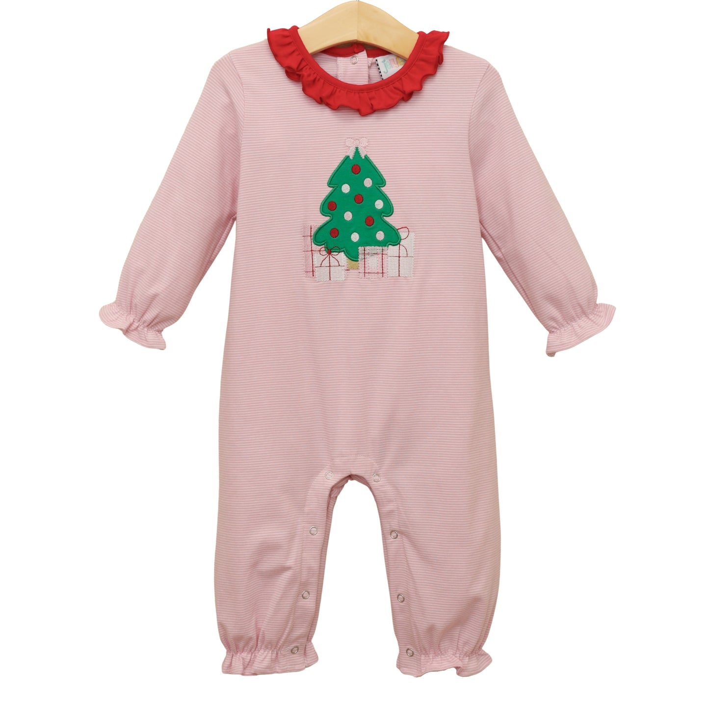 Jellybean Christmas: Underneath The Tree Ruffle Romper
