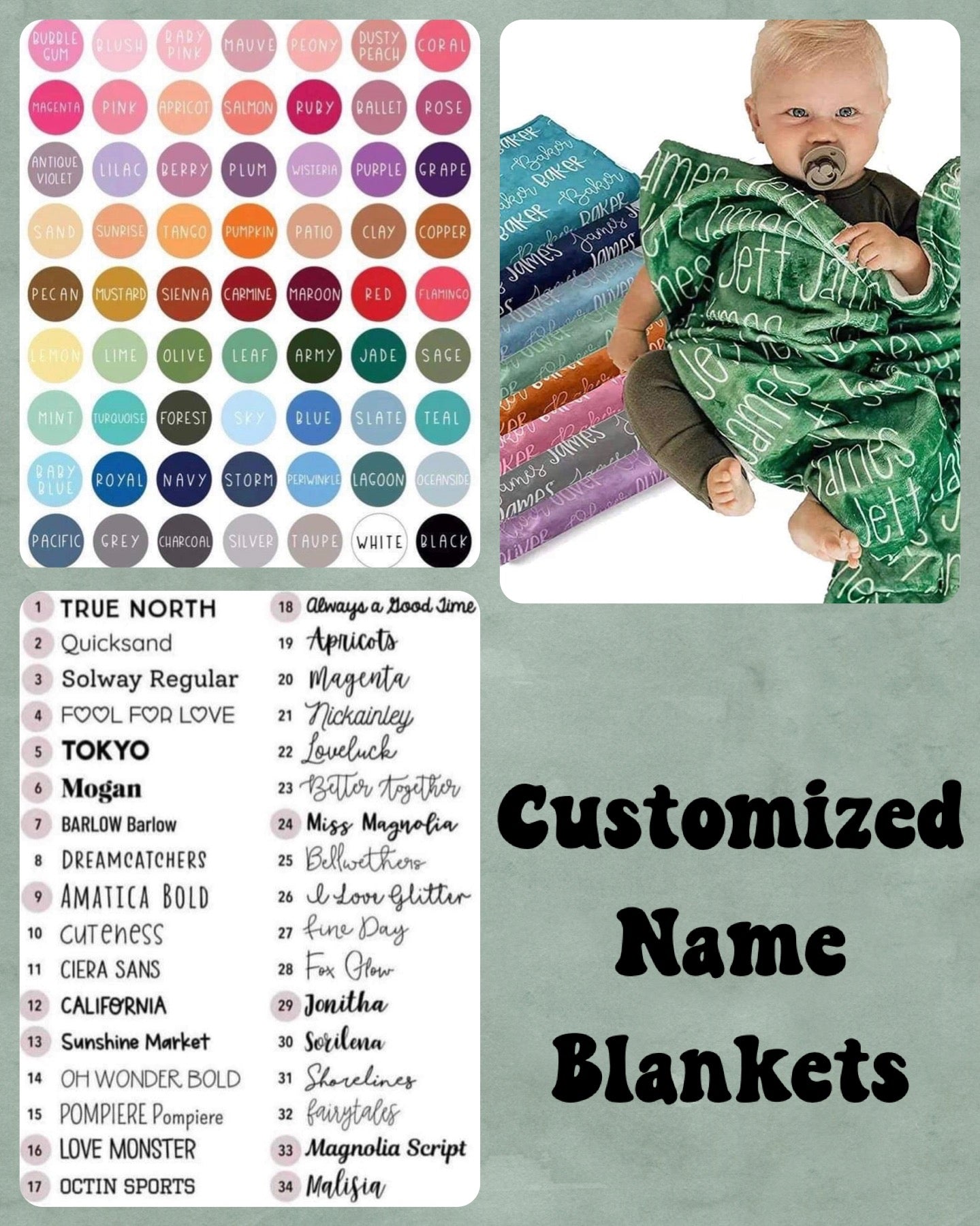 Customized Blankets (ETA Late November to JPS then to you)